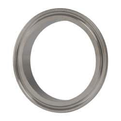 VNE - 2-1/2", Clamp Style, Sanitary Stainless Steel Pipe Short Welding Ferrule - Tube OD Connection, Grade 304 - Apex Tool & Supply