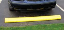 Eagle - 72" Long x 8" Wide x 4" High, Parking Curb - Blue, High Density Polyethylene - Apex Tool & Supply