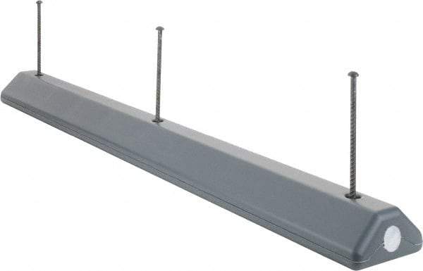 Eagle - 72" Long x 8" Wide x 4" High, Parking Curb - Gray, High Density Polyethylene - Apex Tool & Supply