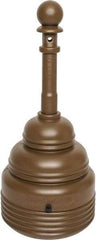 Eagle - 4 Gal Polyethylene Cigarette & Cigar Receptacle - 43-1/4" High - Apex Tool & Supply