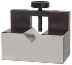 Harig - 1" Max Capacity, 90° Angle, V-Block - 4" Long x 3" Wide x 3" High, Sold as Individual - Apex Tool & Supply