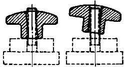 Jergens - Quick-Acting Knobs Type: Quick Lock Hand Knob Diameter (Inch): 3 - Apex Tool & Supply
