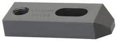 Jergens - 1/2" Stud, Low Carbon Steel, Plain Strap Clamp - 1/2" Travel, 3-1/2" OAL x 1-1/4" Wide x 5/8" High, Black Oxide Finish, Tapered Nose - Apex Tool & Supply