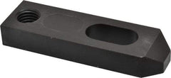Jergens - 3/4" Stud, Low Carbon Steel, Plain Strap Clamp - 3/4" Travel, 5" OAL x 1-1/2" Wide x 3/4" High, Black Oxide Finish, Tapered Nose - Apex Tool & Supply