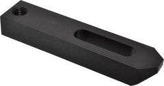 Jergens - 3/4" Stud, Low Carbon Steel, Plain Strap Clamp - 2-1/4" Travel, 8" OAL x 1-3/4" Wide x 1-1/8" High, Black Oxide Finish, Tapered Nose - Apex Tool & Supply