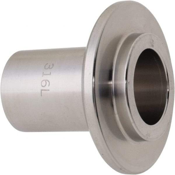 VNE - 1", E-Line Style, Sanitary Stainless Steel Pipe Long Welding Ferrule - Male Connection, Grade 304 - Apex Tool & Supply
