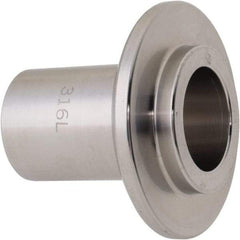 VNE - 1", E-Line Style, Sanitary Stainless Steel Pipe Long Welding Ferrule - Male Connection, Grade 304 - Apex Tool & Supply