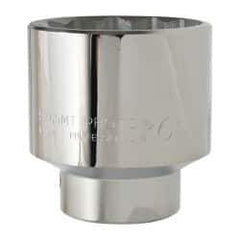 Proto - 1" Drive, Standard Hand Socket - 12 Points, 3-1/2" OAL, Alloy Steel, Satin Finish - Apex Tool & Supply