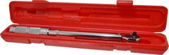 Proto - 3/8" Drive Micrometer Type Ratchet Head Torque Wrench - 16 N/m to 80 N/m Torque, 15-1/2" OAL, Ratchet Head - Apex Tool & Supply