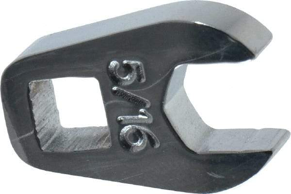 Proto - 5/16" 1/4" Drive Chrome Open End Crowfoot Wrench - 21/32" Head Diam x 1/4" Head Thickness - Apex Tool & Supply