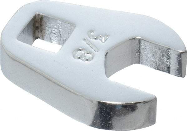 Proto - 3/8" 1/4" Drive Chrome Open End Crowfoot Wrench - 25/32" Head Diam x 1/4" Head Thickness - Apex Tool & Supply
