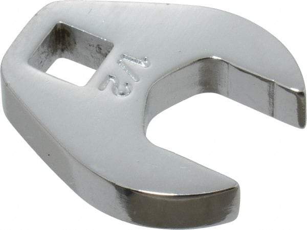 Proto - 1/2" 1/4" Drive Chrome Open End Crowfoot Wrench - 1-1/32" Head Diam x 1/4" Head Thickness - Apex Tool & Supply