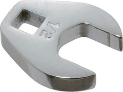 Proto - 1/2" 1/4" Drive Chrome Open End Crowfoot Wrench - 1-1/32" Head Diam x 1/4" Head Thickness - Apex Tool & Supply