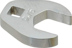 Proto - 9/16" 1/4" Drive Chrome Open End Crowfoot Wrench - 1-1/8" Head Diam x 1/4" Head Thickness - Apex Tool & Supply
