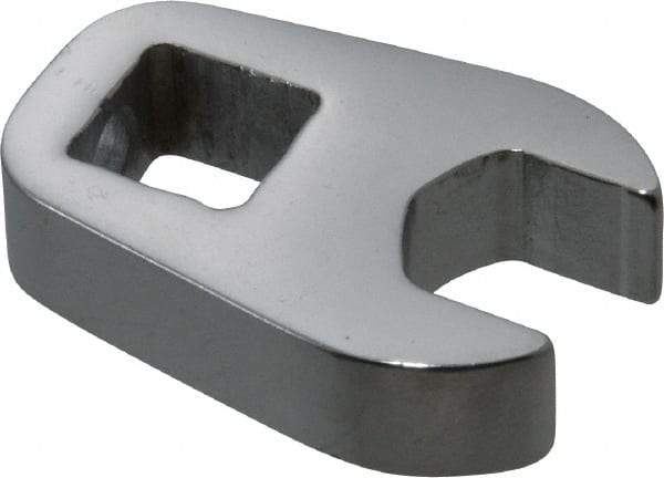 Proto - 7/16" 3/8" Drive Chrome Open End Crowfoot Wrench - 0.92" Head Diam x 1/4" Head Thickness - Apex Tool & Supply