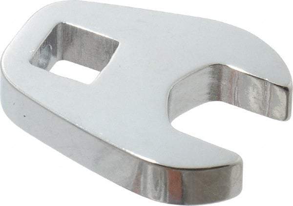 Proto - 9/16" 3/8" Drive Chrome Open End Crowfoot Wrench - 1.24" Head Diam x 1/4" Head Thickness - Apex Tool & Supply