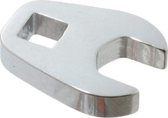 Proto - 9/16" 3/8" Drive Chrome Open End Crowfoot Wrench - 1.24" Head Diam x 1/4" Head Thickness - Apex Tool & Supply