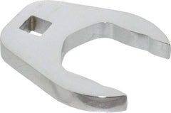 Proto - 1-5/16" 3/8" Drive Chrome Open End Crowfoot Wrench - 0.53" Head Diam x 0.38" Head Thickness - Apex Tool & Supply