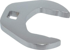 Proto - 1-3/8" 3/8" Drive Chrome Open End Crowfoot Wrench - 2.4" Head Diam x 0.38" Head Thickness - Apex Tool & Supply