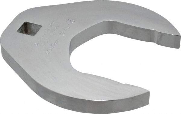 Proto - 2-1/4" 1/2" Drive Chrome Open End Crowfoot Wrench - 4-7/32" Head Diam x 1/2" Head Thickness - Apex Tool & Supply