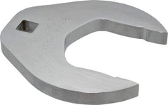 Proto - 2-1/4" 1/2" Drive Chrome Open End Crowfoot Wrench - 4-7/32" Head Diam x 1/2" Head Thickness - Apex Tool & Supply
