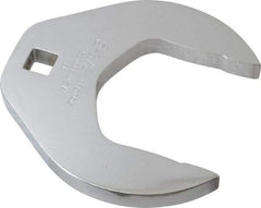 Proto - 2-3/8" 1/2" Drive Chrome Open End Crowfoot Wrench - 4-3/8" Head Diam x 1/2" Head Thickness - Apex Tool & Supply