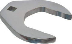 Proto - 2-1/2" 1/2" Drive Chrome Open End Crowfoot Wrench - 4-3/8" Head Diam x 1/2" Head Thickness - Apex Tool & Supply