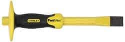 Stanley - 12" OAL x 1" Blade Width Cold Chisel - 1" Tip, 3/4" Stock, Patented Bi-Material Break Resistant Handle - Apex Tool & Supply