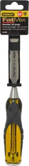 Stanley - 9" OAL x 5/8" Blade Width Wood Chisel - 5/8" Tip, Patented Bi-Material Break Resistant Handle - Apex Tool & Supply