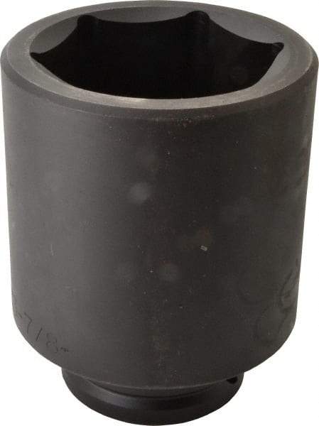 Proto - 1-1/2" Drive 3-7/8" Deep Impact Socket - 6 Points, 6-3/4" OAL - Apex Tool & Supply