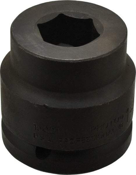 Proto - 1-1/2" Drive 1-5/16" Standard Impact Socket - 6 Points, 3-1/8" OAL - Apex Tool & Supply
