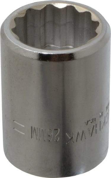 Blackhawk by Proto - 3/4" Drive, Standard Hand Socket - 12 Points, 2" OAL, Alloy Steel, Black Finish - Apex Tool & Supply