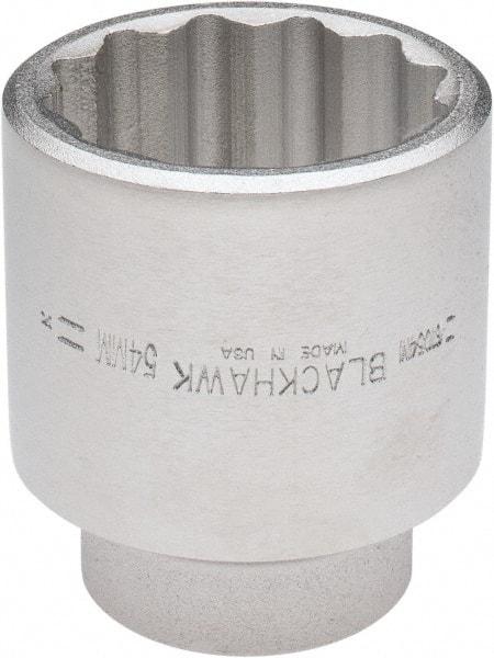 Blackhawk by Proto - 3/4" Drive, Standard Hand Socket - 12 Points, 3-13/64" OAL, Alloy Steel, Black Finish - Apex Tool & Supply