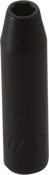 Proto - 1/4" Drive 7/32" Deep Impact Socket - 6 Points, 2" OAL - Apex Tool & Supply