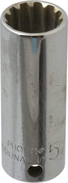 Proto - 3/8" Drive, 5/8" Socket, Spline Socket - 12 Points, 2-3/8" OAL - Apex Tool & Supply