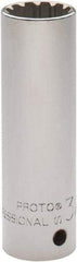 Proto - 1/2" Drive, 3/4" Socket, Spline Socket - 12 Points, 3-3/8" OAL - Apex Tool & Supply