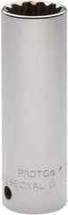 Proto - 1/2" Drive, 13/16" Socket, Spline Socket - 12 Points, 3-3/8" OAL - Apex Tool & Supply