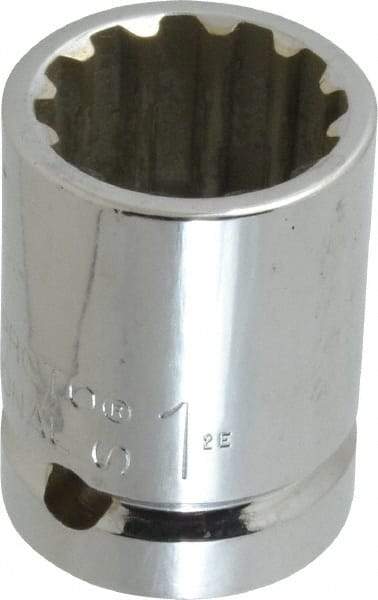 Proto - 3/4" Drive, 1" Socket, Spline Socket - 12 Points, 1-15/16" OAL - Apex Tool & Supply