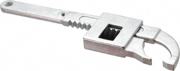 Facom - 3/8" to 1-31/32" Capacity, Satin Chrome Finish, Adjustable Hook Spanner Wrench - 20-7/8" OAL, 5/32" Hook Pin Height - Apex Tool & Supply