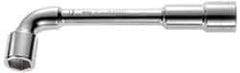 Facom - 7/8", 6 Point, Satin Chrome Coated, 90 ° Offset Socket Wrench - 240mm OAL, 33.5mm Head Thickness - Apex Tool & Supply