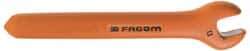 Facom - 18mm Open End Wrench - 7-3/32" OAL, Single End, Insulating Elastomer Finish - Apex Tool & Supply