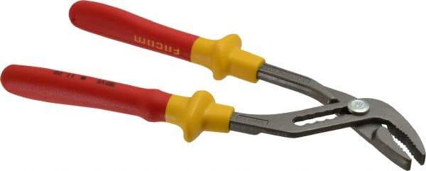 Facom - 10" OAL, 1-3/16" Jaw Length, 7/8" Jaw Width, Multigrip Slip Joint Pliers - 6 Positions, Serrated Jaw, Plier Head, 1000 Volt Insulated Tool, Ergonomic Grips - Apex Tool & Supply