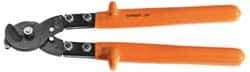 Facom - 18-1/2" OAL, 32mm Capacity, 2-23/64" Jaw Length x 2-3/4" Jaw Width, Insulated Cable Cutter Pliers - Round/Center Cut Head, Cushion Handles - Apex Tool & Supply