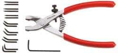 Facom - 200mm OAL, Cushion Grip Smooth Retaining Ring Pliers - Features Interchangeable Tips - Apex Tool & Supply