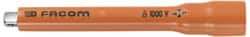 Facom - 1/4" Drive Insulated Socket Extension - 4-1/2" OAL, Single Color Insulation Finish - Apex Tool & Supply