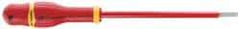 Facom - 325mm OAL Standard Slotted Screwdriver - 200mm Blade Length, Round Shank, Ergonomic Handle - Apex Tool & Supply