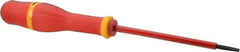 Facom - 200mm OAL Standard Slotted Screwdriver - 100mm Blade Length, Round Shank, Ergonomic Handle - Apex Tool & Supply