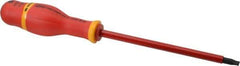 Facom - 269mm OAL Standard Slotted Screwdriver - 150mm Blade Length, Round Shank, Ergonomic Handle - Apex Tool & Supply