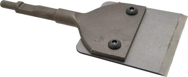 Universal Tool - 4" Head Width, 4" OAL, 1/2" Shank Diam, Flex Blade Scaling Chisel - 1/2 Inch Shank Diameter - Apex Tool & Supply