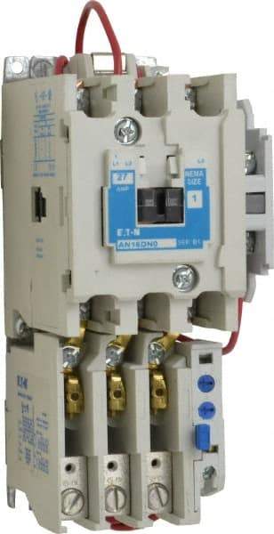 Eaton Cutler-Hammer - 208 Coil VAC, 27 Amp, NEMA Size 1, Nonreversible Open Enclosure NEMA Motor Starter - 7-1/2 hp at 1 Phase - Apex Tool & Supply